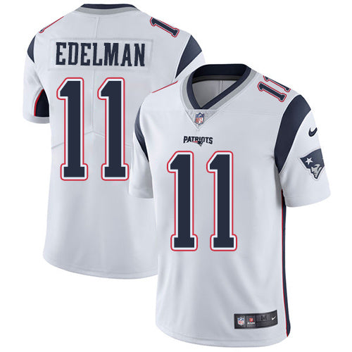 Nike New England Patriots 11 Julian Edelman White Mens Stitched Nfl Vapor Untouchable Limited Jersey