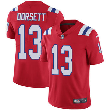 Nike New England Patriots 13 Phillip Dorsett Red Alternate Mens Stitched Nfl Vapor Untouchable Limited Jersey