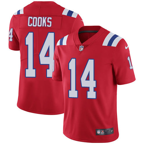 Nike New England Patriots 14 Brandin Cooks Red Alternate Mens Stitched Nfl Vapor Untouchable Limited Jersey