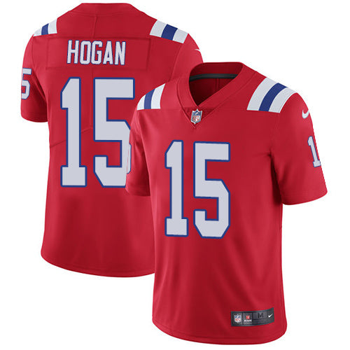 Nike New England Patriots 15 Chris Hogan Red Alternate Mens Stitched Nfl Vapor Untouchable Limited Jersey
