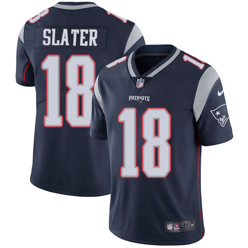 Nike New England Patriots 18 Matt Slater Navy Blue Team Color Mens Stitched Nfl Vapor Untouchable Limited Jersey
