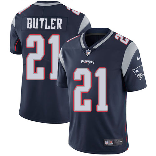Nike New England Patriots 21 Malcolm Butler Navy Blue Team Color Mens Stitched Nfl Vapor Untouchable Limited Jersey