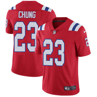 Nike New England Patriots 23 Patrick Chung Red Alternate Mens Stitched Nfl Vapor Untouchable Limited Jersey