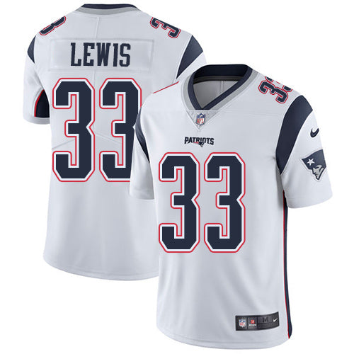 Nike New England Patriots 33 Dion Lewis White Mens Stitched Nfl Vapor Untouchable Limited Jersey