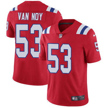Nike New England Patriots 53 Kyle Van Noy Red Alternate Mens Stitched Nfl Vapor Untouchable Limited Jersey