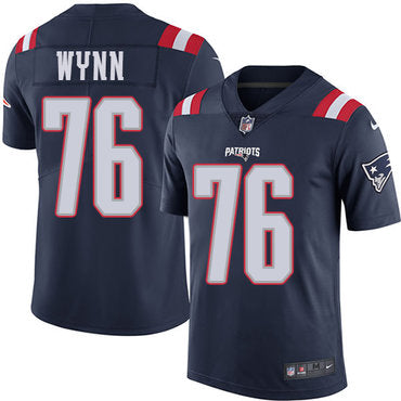 Nike New England Patriots 76 Isaiah Wynn Navy Blue Mens Stitched Nfl Limited Rush Jersey