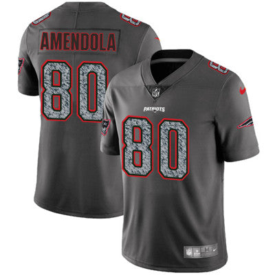 Nike New England Patriots 80 Danny Amendola Gray Static Mens Nfl Vapor Untouchable Game Jersey