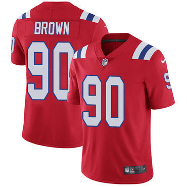 Nike New England Patriots 90 Malcom Brown Red Alternate Mens Stitched Nfl Vapor Untouchable Limited Jersey