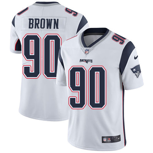 Nike New England Patriots 90 Malcom Brown White Mens Stitched Nfl Vapor Untouchable Limited Jersey