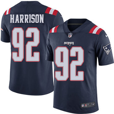 Nike New England Patriots 92 James Harrison Navy Blue Stitched Nfl Limited Rush Jersey