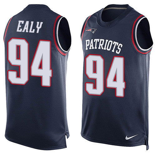 Nike New England Patriots 94 Kony Ealy Navy Blue Team Color Mens Stitched Nfl Limited Tank Top Jersey