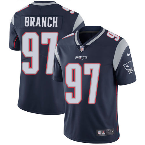 Nike New England Patriots 97 Alan Branch Navy Blue Team Color Mens Stitched Nfl Vapor Untouchable Limited Jersey