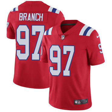 Nike New England Patriots 97 Alan Branch Red Alternate Mens Stitched Nfl Vapor Untouchable Limited Jersey
