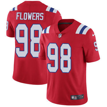 Nike New England Patriots 98 Trey Flowers Red Alternate Mens Stitched Nfl Vapor Untouchable Limited Jersey