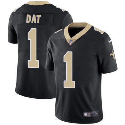 Nike New Orleans Saints 1 Who Dat Black Team Color Mens Stitched Nfl Vapor Untouchable Limited Jersey