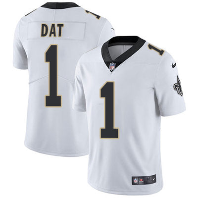 Nike New Orleans Saints 1 Who Dat White Mens Stitched Nfl Vapor Untouchable Limited Jersey
