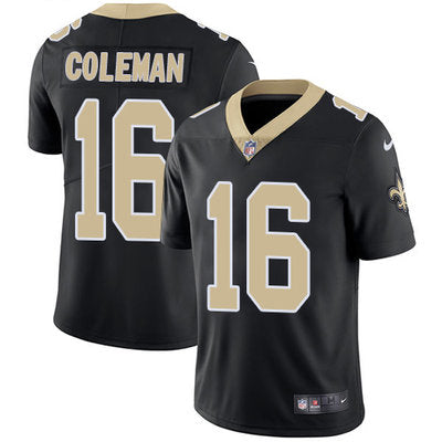 Nike New Orleans Saints 16 Brandon Coleman Black Team Color Mens Stitched Nfl Vapor Untouchable Limited Jersey