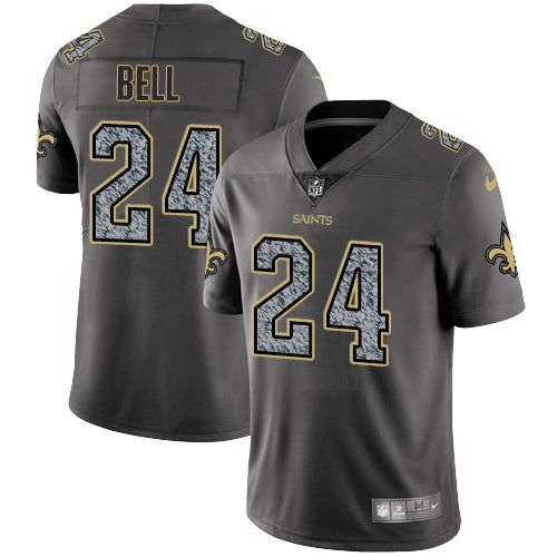 Nike New Orleans Saints 24 Vonn Bell Gray Static Mens Stitched Nfl Vapor Untouchable Limited Jersey