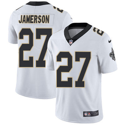 Nike New Orleans Saints 27 Natrell Jamerson White Mens Stitched Nfl Vapor Untouchable Limited Jersey