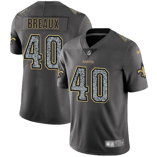 Nike New Orleans Saints 40 Delvin Breaux Gray Static Mens Nfl Vapor Untouchable Game Jersey