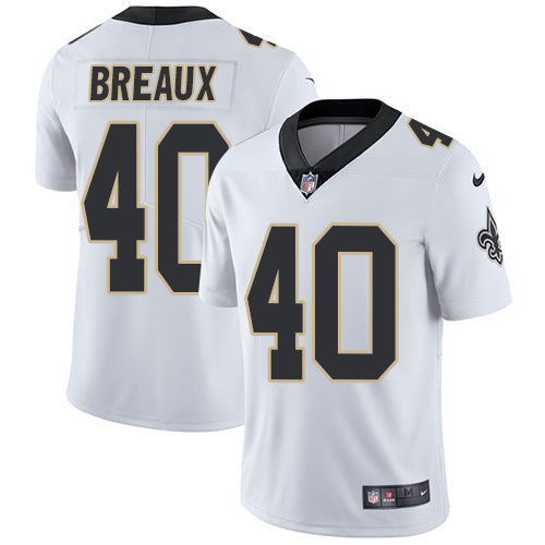 Nike New Orleans Saints 40 Delvin Breaux White Mens Stitched Nfl Vapor Untouchable Limited Jersey