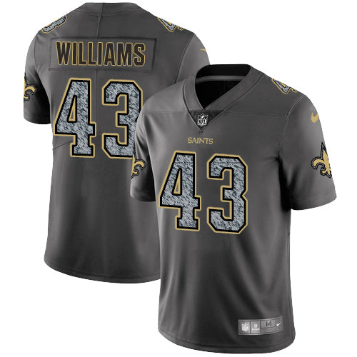 Nike New Orleans Saints 43 Marcus Williams Gray Static Mens Nfl Vapor Untouchable Game Jersey