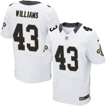 Nike New Orleans Saints 43 Marcus Williams White Mens Stitched Nfl Elite Jersey