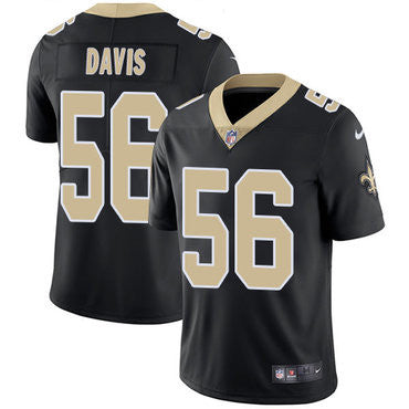 Nike New Orleans Saints 56 Demario Davis Black Team Color Mens Stitched Nfl Vapor Untouchable Limited Jersey