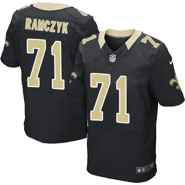 Nike New Orleans Saints 71 Ryan Ramczyk Black Team Color Mens Stitched Nfl Elite Jersey