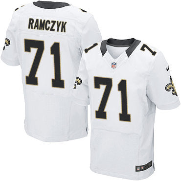 Nike New Orleans Saints 71 Ryan Ramczyk White Mens Stitched Nfl Elite Jersey