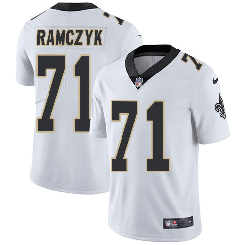 Nike New Orleans Saints 71 Ryan Ramczyk White Mens Stitched Nfl Vapor Untouchable Limited Jersey