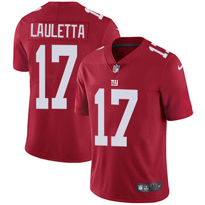 Nike New York Giants 17 Kyle Lauletta Red Alternate Mens Stitched Nfl Vapor Untouchable Limited Jersey