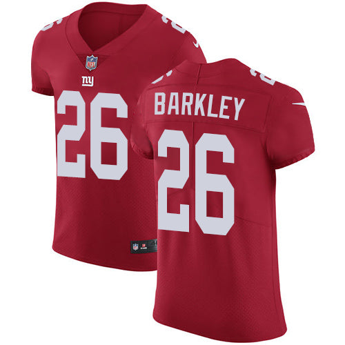 Nike New York Giants 26 Saquon Barkley Red Alternate Mens Stitched Nfl Vapor Untouchable Elite Jersey