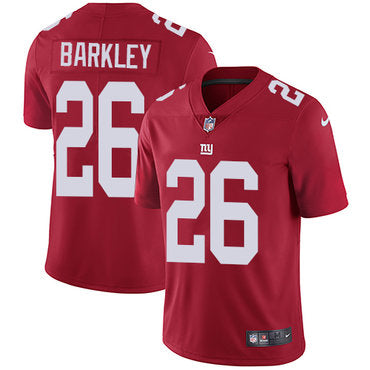 Nike New York Giants 26 Saquon Barkley Red Alternate Mens Stitched Nfl Vapor Untouchable Limited Jersey