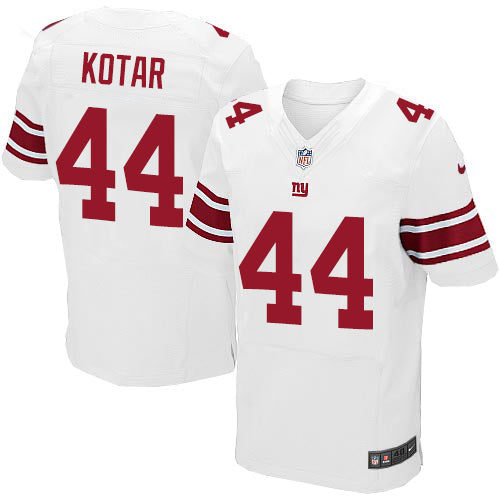 Nike New York Giants 44 Doug Kotar White Mens Stitched Nfl Elite Jersey