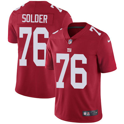 Nike New York Giants 76 Nate Solder Red Alternate Mens Stitched Nfl Vapor Untouchable Limited Jersey