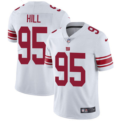 Nike New York Giants 95 Bj Hill White Mens Stitched Nfl Vapor Untouchable Limited Jersey