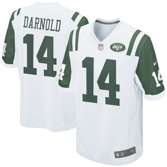 Nike New York Jets 14 Sam Darnold White 2018 Nfl Draft Pick Elite Jersey
