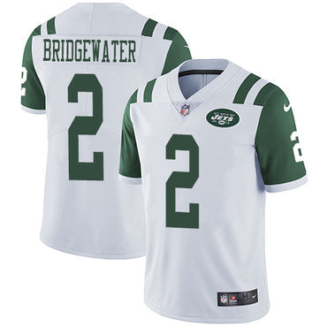 Nike New York Jets 2 Teddy Bridgewater White Mens Stitched Nfl Vapor Untouchable Limited Jersey