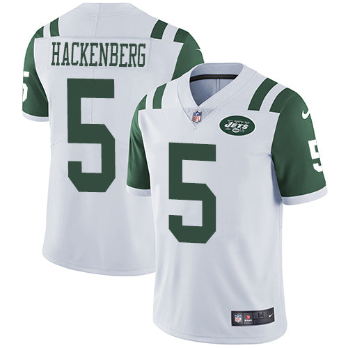 Nike New York Jets 5 Christian Hackenberg White Mens Stitched Nfl Vapor Untouchable Limited Jersey