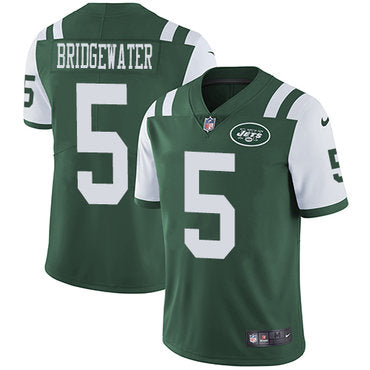 Nike New York Jets 5 Teddy Bridgewater Green Team Color Mens Stitched Nfl Vapor Untouchable Limited Jersey