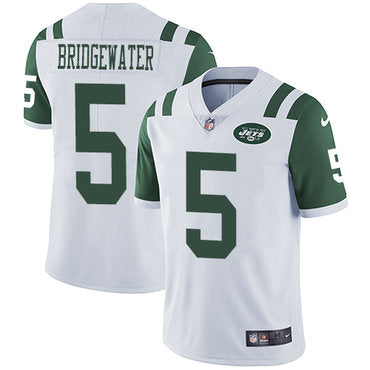 Nike New York Jets 5 Teddy Bridgewater White Mens Stitched Nfl Vapor Untouchable Limited Jersey