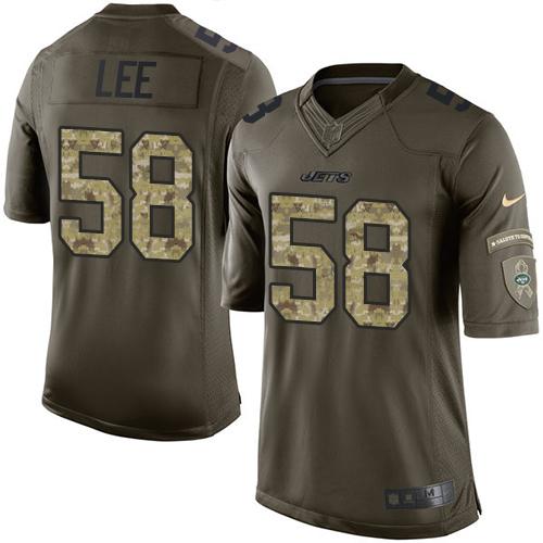 Nike New York Jets 58 Darron Lee Green Mens Stitched Nfl Limited Salute To Service Jersey