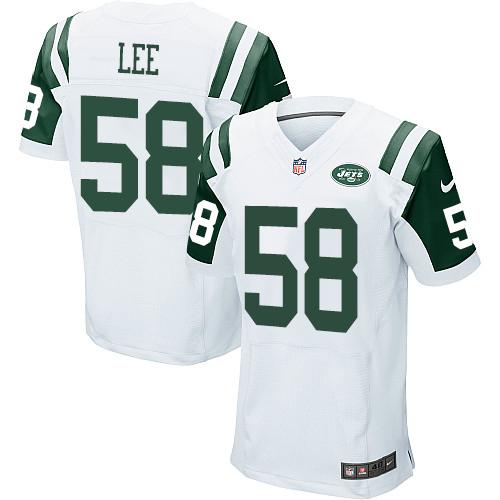 Nike New York Jets 58 Darron Lee White Mens Stitched Nfl Elite Jersey