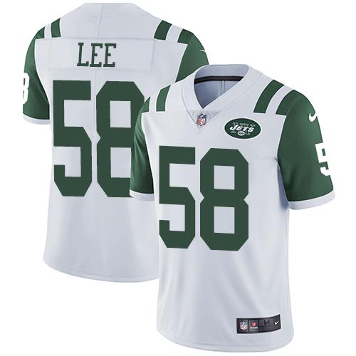Nike New York Jets 58 Darron Lee White Mens Stitched Nfl Vapor Untouchable Limited Jersey
