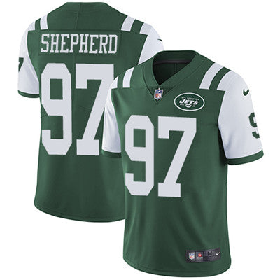 Nike New York Jets 97 Nathan Shepherd Green Team Color Mens Stitched Nfl Vapor Untouchable Limited Jersey
