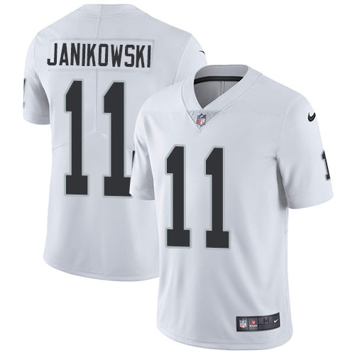 Nike Oakland Raiders 11 Sebastian Janikowski White Mens Stitched Nfl Vapor Untouchable Limited Jersey