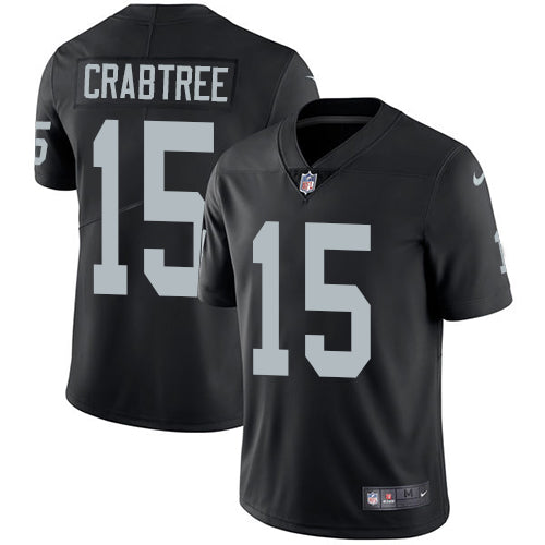 Nike Oakland Raiders 15 Michael Crabtree Black Team Color Mens Stitched Nfl Vapor Untouchable Limited Jersey