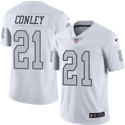 Nike Oakland Raiders 21 Gareon Conley White Mens Stitched Nfl Limited Rush Jersey