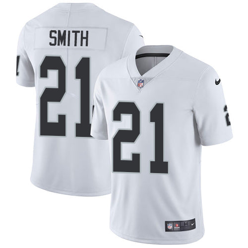Nike Oakland Raiders 21 Sean Smith White Mens Stitched Nfl Vapor Untouchable Limited Jersey